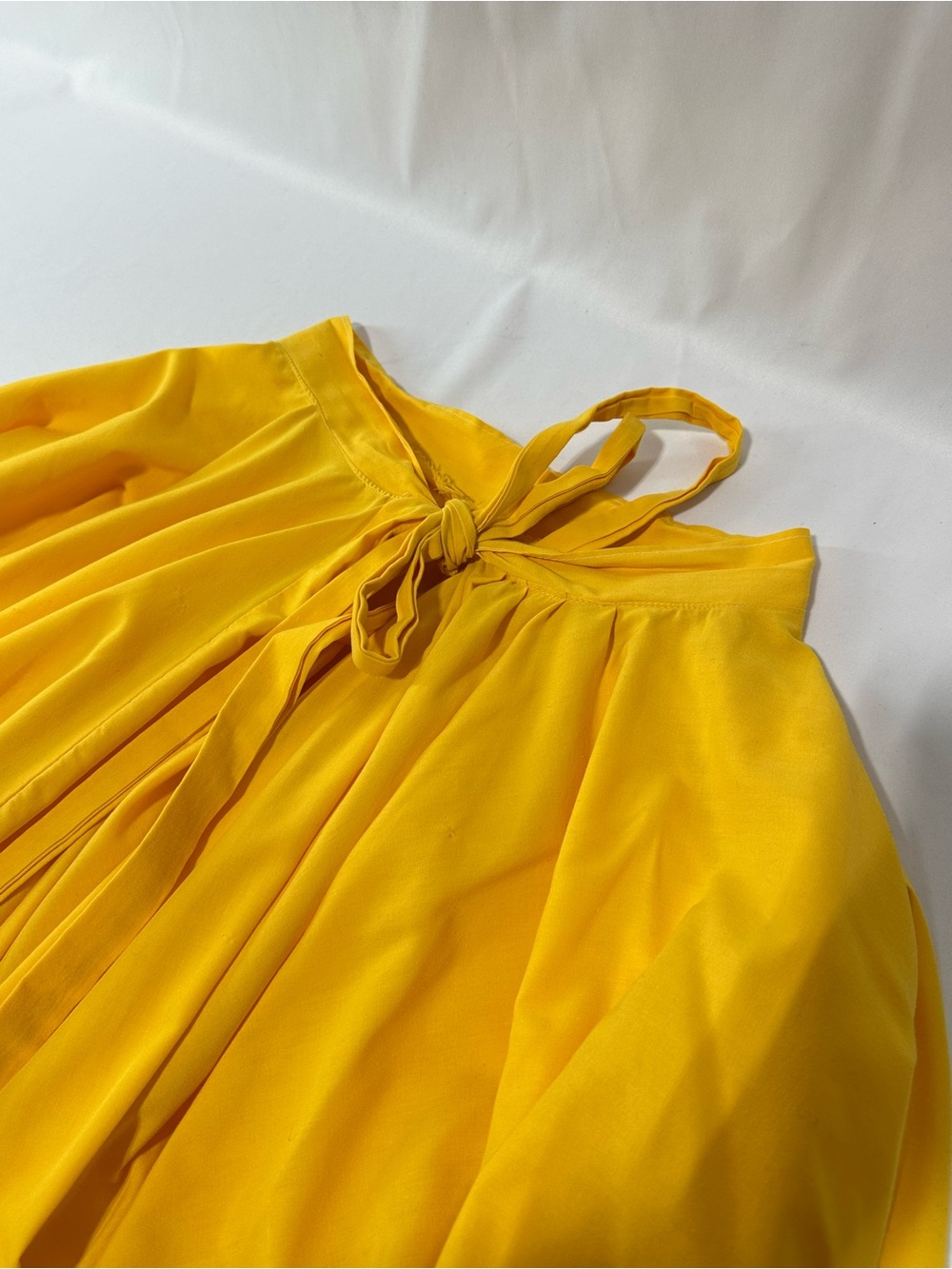 #201 Yellow Jalisco Folkloric Dance Dress Double Circle Skirt - Picture 6 of 8